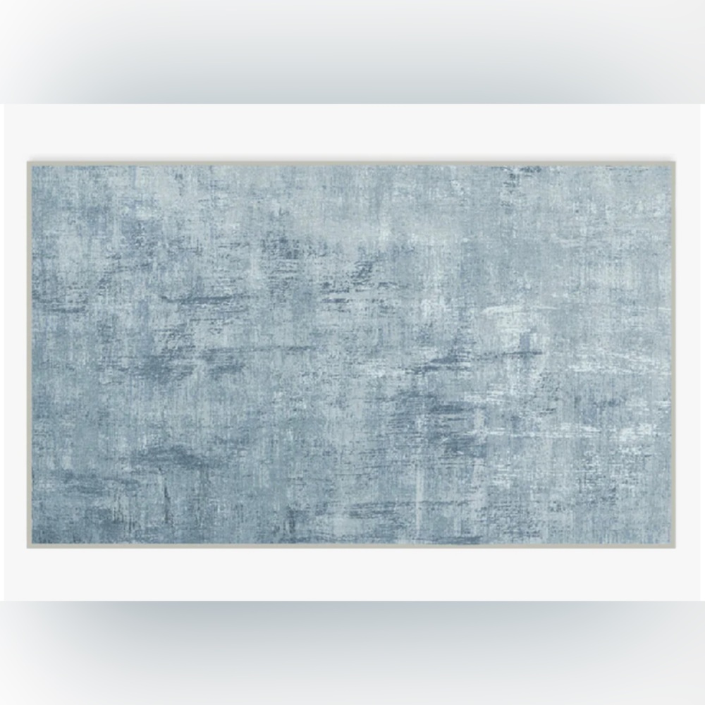 Ruggable Impasto Slate Blue Rug 3x5, WITH pad